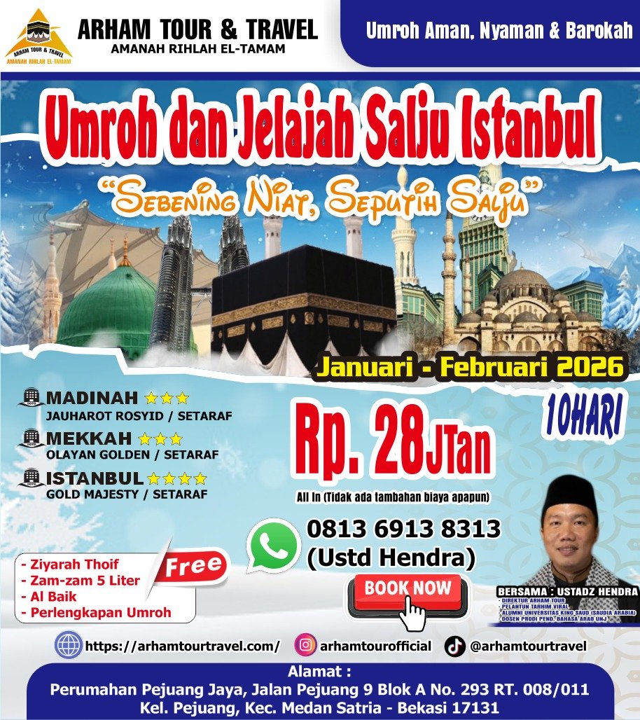 Umroh dan Jelajah Salju Istanbul (DISKON TERBATAS)