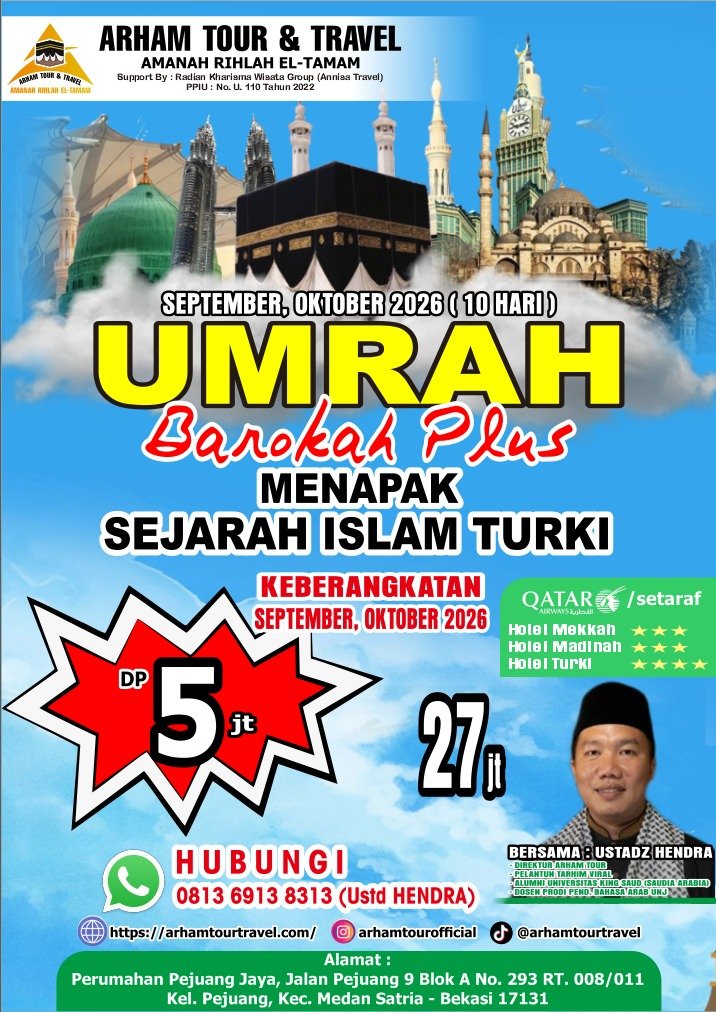 Umroh Plus Turki: Menapaki Jejak Nabi & Peradaban Islam Timur dan Barat